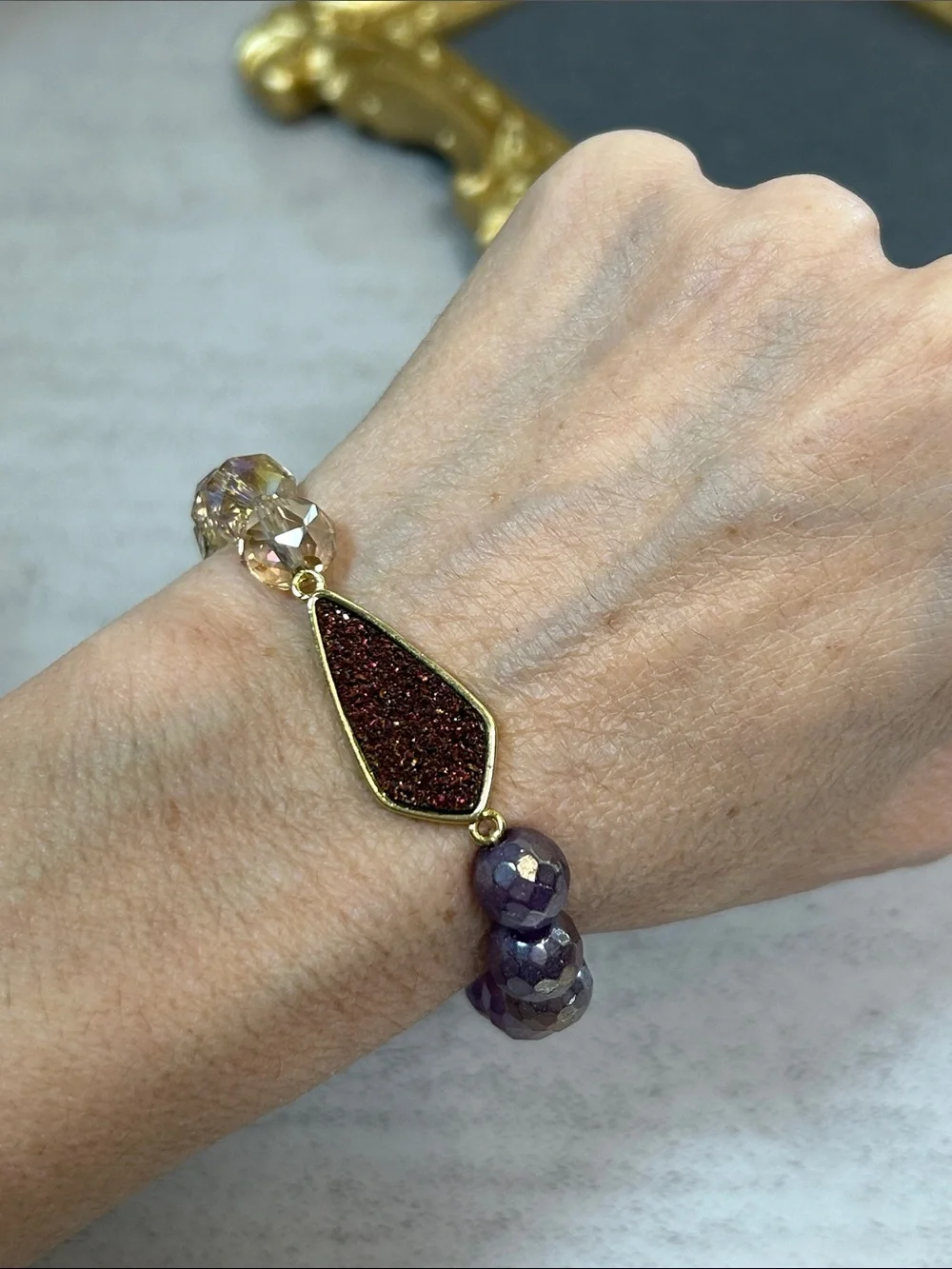 Erimish faceted purple